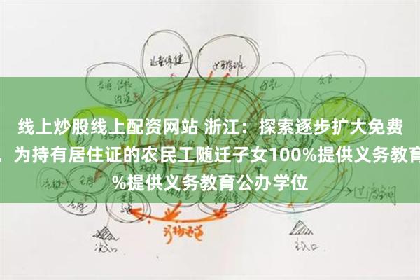 线上炒股线上配资网站 浙江：探索逐步扩大免费教育范围，为持有居住证的农民工随迁子女100%提供义务教育公办学位