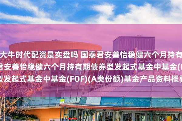 大牛时代配资是实盘吗 国泰君安善怡稳健六个月持有债券(FOF)A: 国泰君安善怡稳健六个月持有期债券型发起式基金中基金(FOF)(A类份额)基金产品资料概要更新